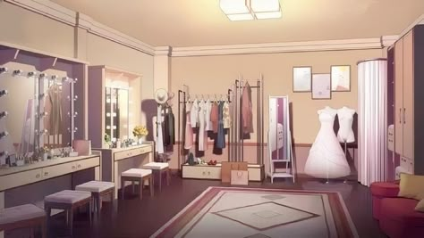 Dressing Room Background, Fond Gacha Life, Brides Room, Futurisme Retro, Episode Interactive, Artsy Background, Gacha Background, Episode Interactive Backgrounds, Background Anime