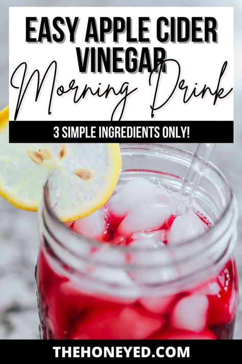 Easy Apple Cider Vinegar Morning Drink Lemon And Apple Cider Vinegar Drink, Cranberry Pineapple Apple Cider Vinegar, Cranberry Juice And Apple Cider Vinegar, How To Drink Apple Cider Vinegar Daily, Cranberry Juice Apple Cider Vinegar, Morning Drink Recipes, Apple Cider Vinegar Mother, Apple Cider Vinager, Apple Cider Vinegar Morning