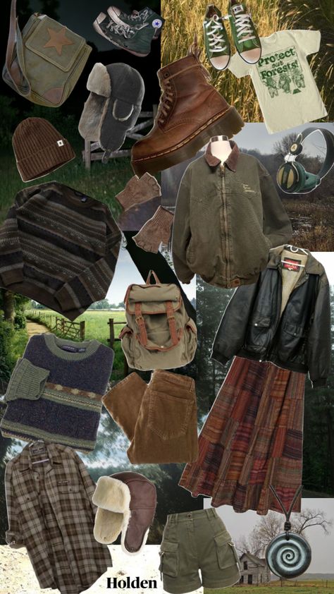 Goblincore Aesthetic Moodboard, Goblincore Masculine, Forest Outfit Men, Goblincore Men, Forest Grunge Aesthetic, Masc Goblincore Outfits, Goblincore Outfits Male, Goblincore Fashion Male, Goblin Core Aesthetic Outfits