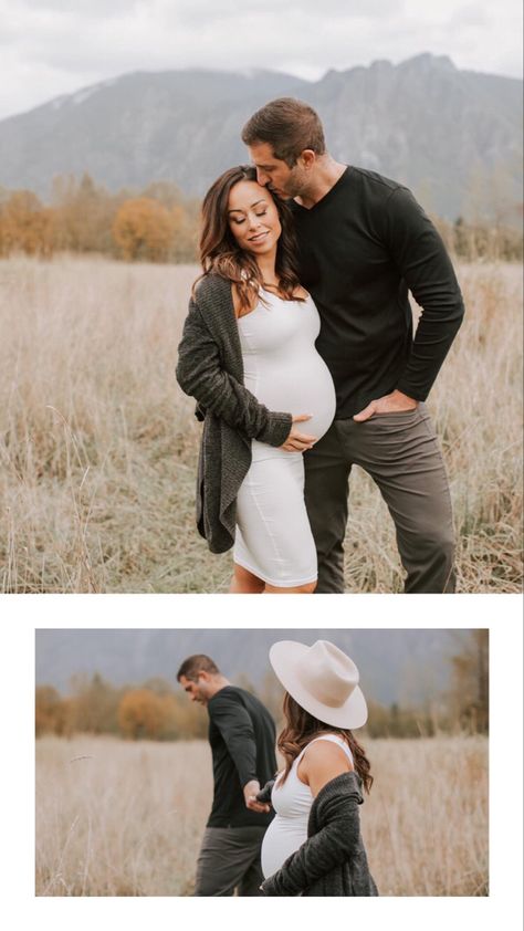 Maternity Photo Casual Outfits, Morning Maternity Photos, Maternity Pictures In March, Gender Neutral Maternity Photos, Standing Maternity Poses, Casual Maternity Shoot Outfits, Casual Maternity Pictures Outdoor, Maternity Photo Outfits Spring, Maternity Pictures Casual