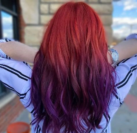 Red Purple Hair Dye, Dark Red Purple Hair, Purple And Red Hair, Reddish Purple Hair, Dark Purple Hair Dye, Red And Purple Hair, Purple Red Hair Color, Red Violet Hair Color, Red Purple Hair