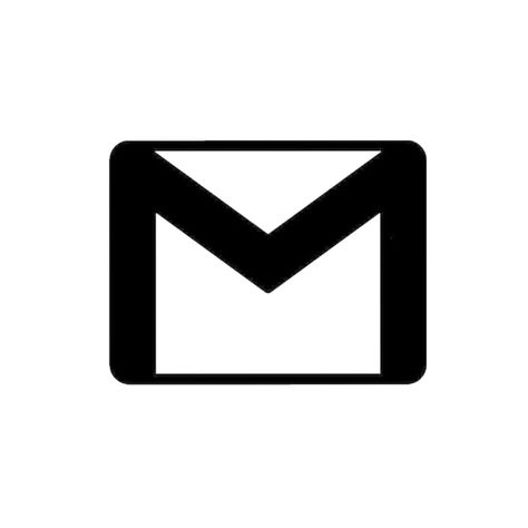 Gmail Logo Black, Gmail White Icon, White Gmail Icon, Iphone Esthetics, Modern App Icons, White Phone Aesthetic, White And Black App Icons, Taylor Swift App Icons, Gmail Logo