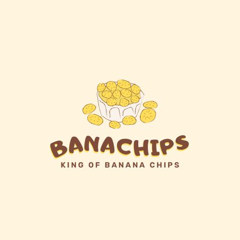 Banana Chips Logo, Chips Template, Chips Logo, Banana Chips, Great Logos, Fashion Logo, Logo Templates, More Fun, Design Details