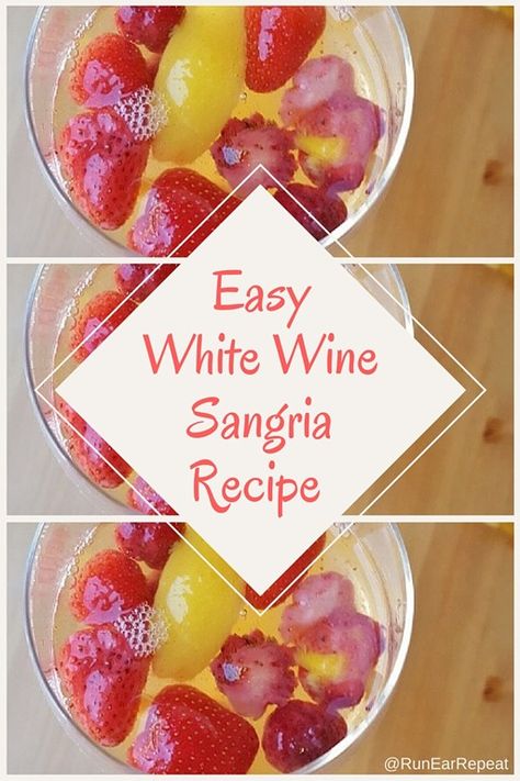 Easy sangria recipe Sweet Sangria Recipe, Easy White Sangria, Easy White Sangria Recipe, Recipe With White Wine, Alcohol Soaked Fruit, Sweet Sangria, Easy Sangria, Sangria Mix, White Wine Sangria Recipe