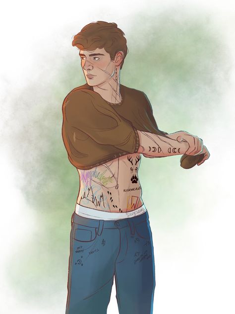 Remus Lupin Tattoo, Remus Lupin Fan Art, Marauders Fan Art, Harry Potter Tattoos, Harry Potter Artwork, Harry Potter Drawings, Harry Potter Pictures, Remus Lupin, Harry Potter Marauders