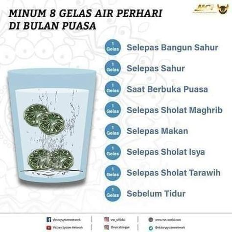 Semoga ibadah puasa nya lancar, penuh kemudahan.. Minum air berkualitas untuk tubuh tetap bugar selama menjalankan ibadah puasa 😊. Minum Air, Diet Sehat, Berbuka Puasa, Buka Puasa, Healthy Tips, Ramadan, Jam, Vitamins, Diet