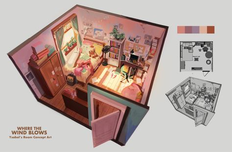 Interior Concept Art, Room Concept, Bg Design, Isometric Art, Perspective Art, Interior Concept, Prop Design, Animation Background, Visual Development