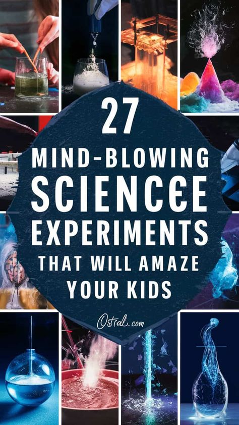 27 Mind-Blowing Science Experiments That Will Amaze Your Kids Science Experiments Teens, Upper Elementary Science Experiments, Science Experiments Elementary, Kid Science Experiments, Kid Experiments At Home, Grandchildren Activities, Elementary Science Experiments, Fun Experiments For Kids, Wild Wednesday