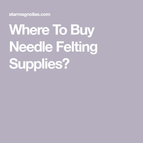 Where To Buy Needle Felting Supplies? Dance Crafts, Needle Felting Supplies, Fiber Sculpture, Felted Art, Wool Felting, Sheep Farm, The Tools, Fiber Arts, Felt Art