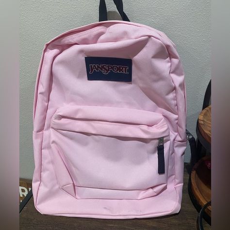 Jansport backpack Misty Rose Jansport, Pink Backpack Jansport, Pink Jansport Backpacks Aesthetic, Jansport Pink Backpack, Light Pink Jansport Backpacks, Jansport Backpacks Pink, Pink Jansport Backpacks, Pink Backpacks For School, Jansport Backpacks Aesthetic