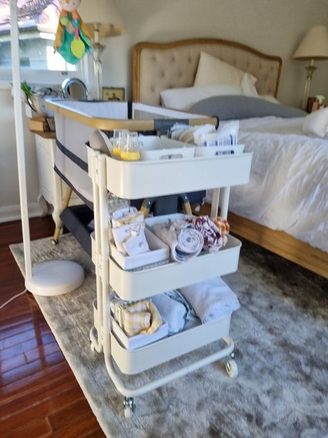 Cosleeping Setup, Newborn Living Room Set Up, Sharing Room With Newborn Small Spaces, Sharing Room With Newborn, Obgyn Clinic, Robin House, Corner Inspiration, Baby 2024, Baby Room Storage