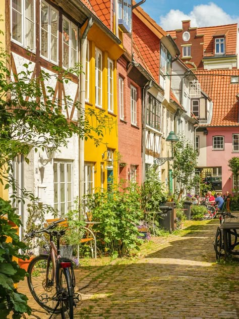 Lubeck, Germany (by Jurgen Brunck) Lubeck Germany, Europe Street, Super Pictures, Time In Germany, Summer Abroad, Scenic Photography, Summer Road Trip, City Aesthetic, Beautiful Places To Visit