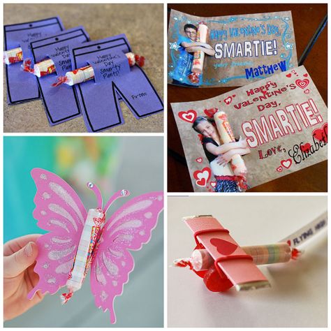 Here are some fun smarties candy ideas for Valentine's Day gifts and cards for kids! These are perfect to bring to their classroom. Smarties Candy Ideas, Smarties Candy, Fall Handprint Crafts, Valentines Day History, Valentine Card Box, Crafty Morning, Christmas Wreath Craft, Candy Ideas, Valentine Crafts For Kids