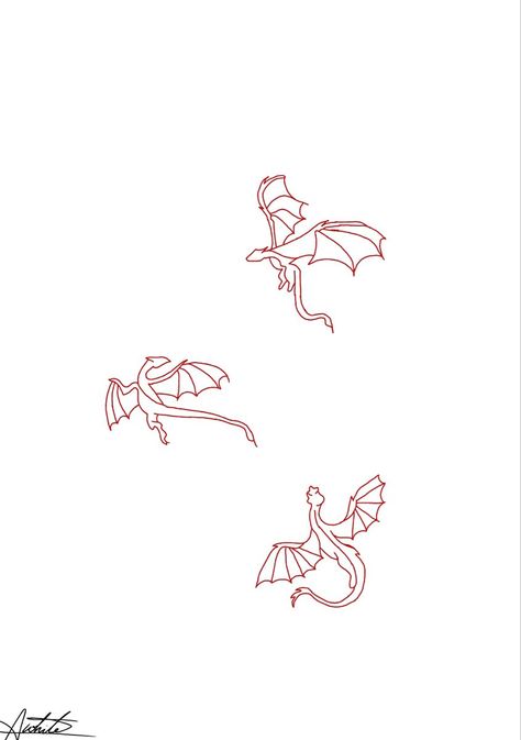 Flash Dragon Tattoo, Patchwork Dragon Tattoo, Tattoos Of Dragons, 3 Sibling Tattoos, Dragon Line Art, Dragon Tattoo Simple, Sibling Tattoos For 3, Matching Tattoos For Siblings, Cute Matching Tattoos