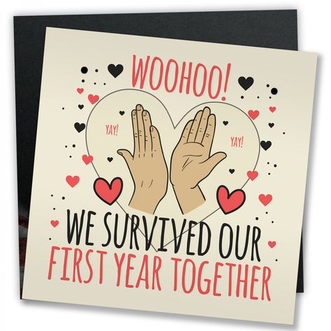 1st Anniversary Gifts For Him, Diy Anniversary Gifts For Him, 1st Anniversary Cards, 1st Wedding Anniversary Gift, Anniversary Cards For Him, First Wedding Anniversary Gift, Diy Anniversary Gift, Anniversary Boyfriend, One Year Anniversary Gifts