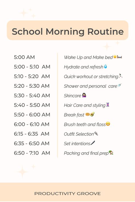 A school morning routine, a healthy morning routine for students with time blocking and morning habits. Healthy Routine For Students, Morning Routine For Students, Day Routine For Students, Morning Routine 5am To 6am, Organise Your Life, Morning Routine For High School Students, Exam Timetable Ideas, Student Morning Routine, Daily Routine Schedule For Students