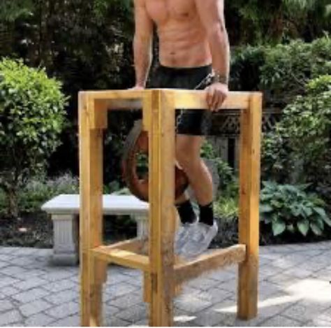 Diy Exercise Equipment, Homemade Gym Equipment, Backyard Gym, Diy Gym Equipment, Workout Stations, Home Gym Garage, Diy Projects Plans, Diy Workout, Diy Gym