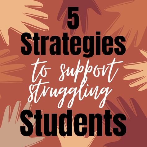 5 Strategies To Support Struggling Students Student Discourse Strategies, Organizational Leadership, Effective Teaching Strategies, Student Skills, Student Centered Learning, Teacher Tech, Teaching Technology, Struggling Students, Student Teacher