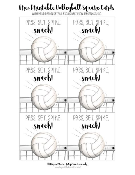 Volleyball Send Off Gifts, Free Volleyball Printables Gift Tags, Locker Treats Volleyball, Snack Bags For Sports Volleyball, Volleyball Game Snacks, Volleyball Game Snack Ideas, Volleyball Tournament Food Table, Volleyball Favors Gift Ideas, Team Snacks Volleyball