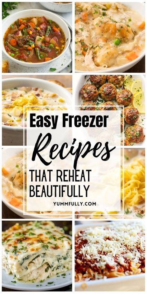 Simplify your meal prep and enjoy the convenience of these Easy Freezer Recipes, where flavorful dishes are at your fingertips whenever hunger strikes. From hearty casseroles to comforting soups, these recipes make freezing meals a breeze, providing a delicious and stress-free dining experience even on the busiest days. Meals That Freeze Well, Freezing Meals, Lunch Foods, Best Freezer Meals, Healthy Casserole, Freezer Dinners, Freezer Recipes, Freezer Friendly Meals, Freezable Meals