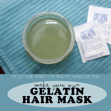 Gelatin Hair Mask, Hair Mask Recipe, Diy Hair Masks, Homemade Hair Products, Beauty Recipe, Homemade Beauty Products, Smooth Hair, Hair Health, Natural Hair Care