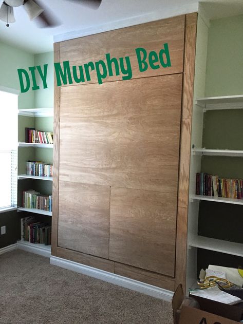 Diy Wall Bed, Diy Murphy Bed, Build A Murphy Bed, Murphy Bed Ikea, Murphy Bed Desk, Modern Murphy Beds, Diy Dresser Makeover, Murphy Bed Diy, Murphy Bed Plans