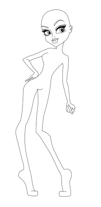 ccc Monster High Body Reference, Monster High Pose Reference, Monster High Body Base Drawing, Monster High Reference, Monster High Doll Poses, Monster High Base Drawing, Doll Base Drawing, Monster High Art Drawing, Monster High Body Base