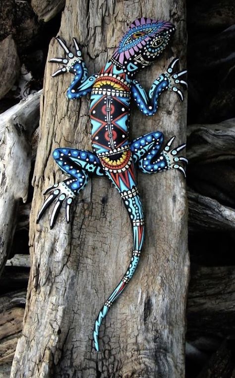 Geko Lizard Art, Painted Lizard, Graffiti Furniture, Gecko Wall Art, Jungle Animal Art, Lizard Tattoo, Chameleon Art, Mayan Art, Iphone Wallpaper Hd Nature