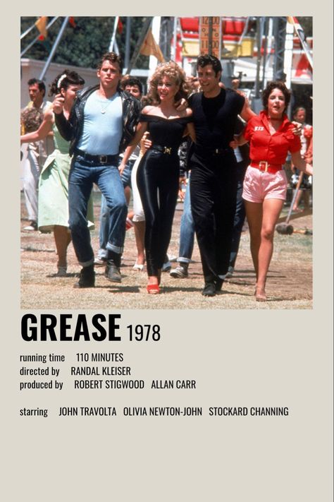 Classic Movies Posters, Grease Movie Poster, Grease Aesthetic, 70s Movies, 1980s Movie Posters, Grease 1978, Retro Movies, Grease Movie, Friday Movie