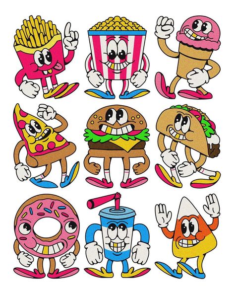 Crocodile Jackson, Food Character Design, Food Characters, Traditional Tattoo Designs, Logo Character, Rubber Hose, Spooky Tattoos, Traditional Tattoo Design, Snack Attack