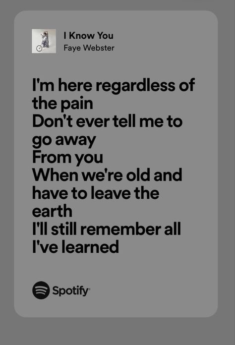 I Know You Lyrics, Faye Webster Lyrics, I Know You Faye Webster Lyrics, Mazzy Star Fade Into You Lyrics, Doomsday Lizzy Mcalpine Lyrics, Runaway Song Lyrics, Musical Lyrics, I Know It Hurts Sometimes But Youll Get Over It Lyrics, Faye Webster