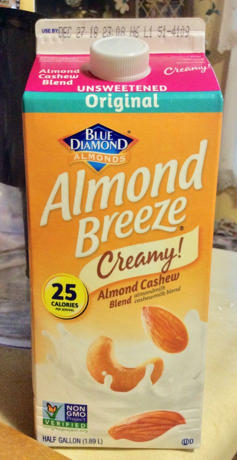 Blue Diamond Unsweetened Original Almond Breeze Creamy! Almond Cashew Blend - Priscilla De Leon Snacks Aesthetic, Grocery Store Items, Calorie Snacks, Blue Diamond Almonds, Almond Breeze, August Nails, Small Portions, Aesthetic Diy, Pony Birthday