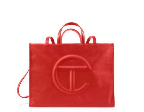 Glitter Magazine | Shop at Popular Black-Owned Business Telfar for Must-Have Items Red Telfar Bag, Telfar Shopping Bag, Telfar Bags, Telfar Bag, Vegan Leather Tote, Cotton Drawstring Bags, Shopper Tote, Louis Vuitton Shoulder Bag, Day Bag