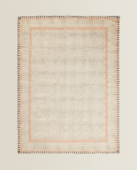 BLOCK PRINT RUG Townhouse Bedroom, Villa Bedroom, Cotton Carpet, Print Rug, Home Cottage, 4x6 Area Rugs, 6x9 Area Rugs, Rug Office, Cotton Area Rug