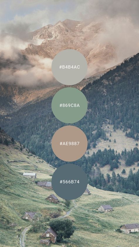 Green And Beige Color Palette Interior, Modern Earth Color Palette, Forest Theme Color Palette, Green Pallette Aesthetic, Forest Paint Palette, Down To Earth Color Palette, Muted Color Palette Bedroom, Forest Nursery Color Palette, Sage Grey Color Palette