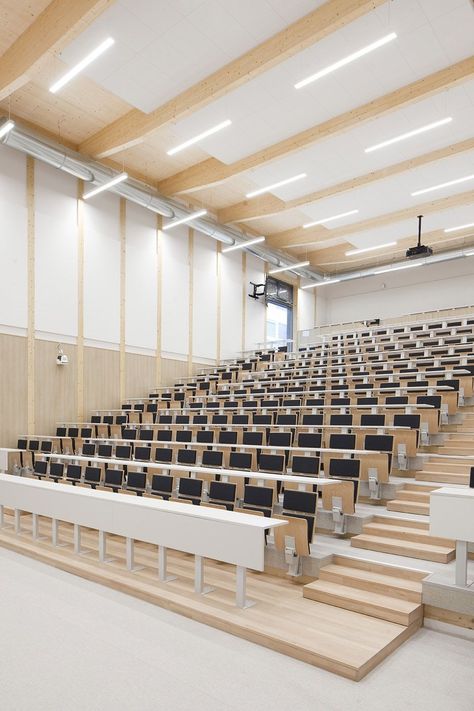 Lecture Hall Interior Design, Lecture Hall Design, Auditorium Design, College Architecture, Lecture Hall, Classroom Seating, Pool House Plans, Shelter Design, Carport Designs