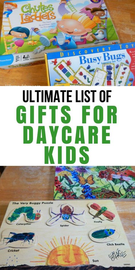 Every year we face the question, what are the best gifts for daycare kids? It depends on your budget, beliefs, and feelings about what is best for kids. Gifts For Daycare Kids, Christmas Gift For Daycare Kids, Christmas Gifts For Daycare Kids, Daycare Gifts, Starting A Daycare, Family Child Care, Pinterest Crafts, Kids Daycare, Home Daycare