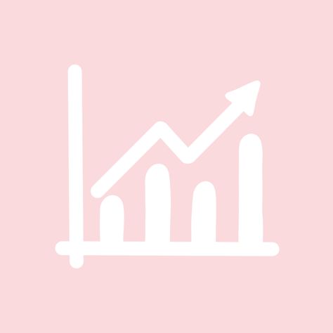 Stocks App Icon, Ipad Logo, Stock Graphs, Icon Rose, Pastel Pink Icons:), Pink Ios, Aesthetic Ipad, App Store Icon, Stock Icon