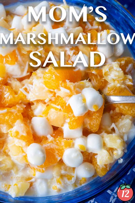 Southern Ambrosia Salad, 12tomatoes Recipes Desserts, Marshmallow Fruit Salad, Ambrosia Salad Recipe, Marshmallow Salad, Milk Diet, Fruit Salad With Marshmallows, Ambrosia Recipe, Ambrosia Fruit Salad