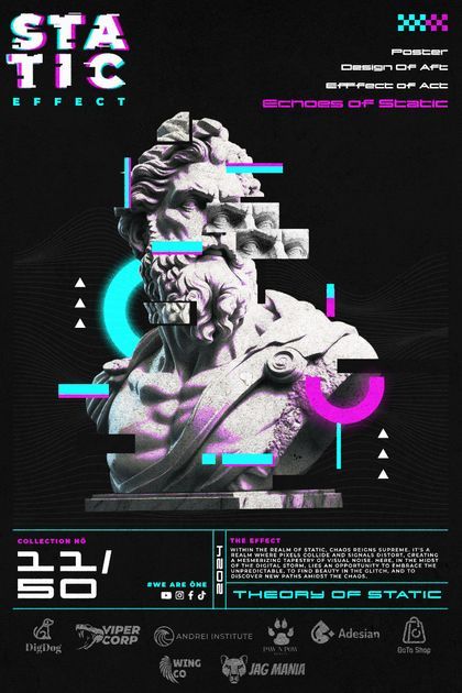 Hi Tech Graphic Design, Glitch Poster Design, Tech Design Poster, Cyberpunk Poster Design, Wave Poster Design, Futuristic Poster Design, Neon Graphic Design, Tech Grunge, Cyberpunk Poster