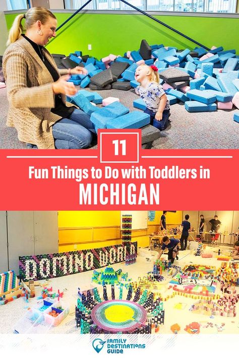 Wondering about fun activities to do in Michigan with toddlers? We’re FamilyDestinationsGuide, and we’re here to help: Discover the most fun things to do in Michigan with toddlers - so you get memories that last a lifetime! #michigan #michiganthingstodo #michiganwithkids #michiganactivities #michigantoddlers Michigan Family Vacation, Fun Toddler Activities, Things To Do With Toddlers, Michigan Day Trips, Things To Do In Michigan, Midwest Vacations, Michigan Road Trip, Michigan Summer, Minnesota Travel