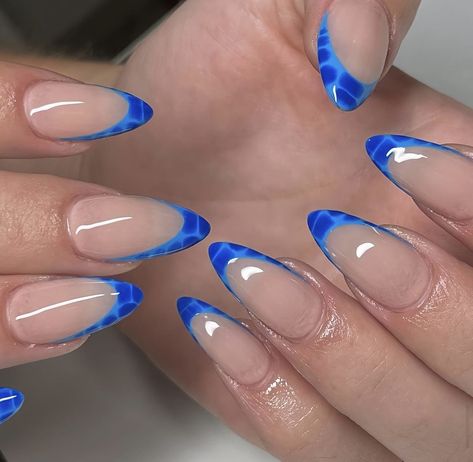 Turtle Nails, Crocodile Animal, Art For Women, Shape Nails, Nails Now, Almond Shape Nails, Almond Nails Designs, Animal Nails, Blue French