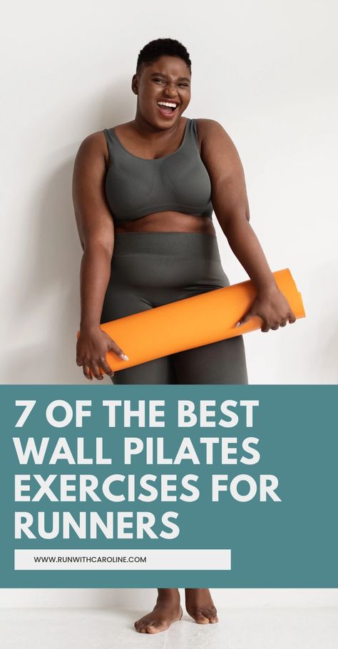 Pilates For Runners Workout, Pilates For Runners, Wall Pilates Exercises, Cross Training For Runners, Training For Runners, Exercises For Runners, Runners Workout, Wall Pilates, Active Recovery