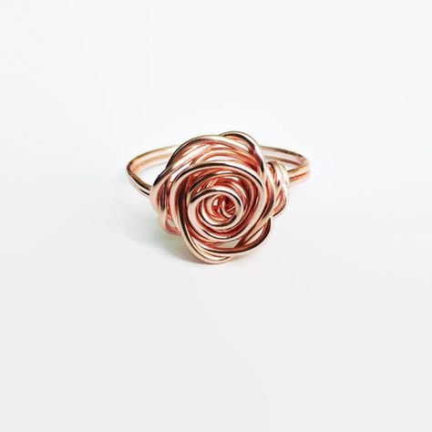 Rose Gold Rose Ring, Rose Gold Ring, Flower Ring, Rose Shaped Ring,... ($19) ❤ liked on Polyvore featuring jewelry, rings, knuckle ring, flower stretch ring, rose gold stackable rings, charm rings and stretch rings Gold Rose Ring, Statement Rings Unique, Feminine Jewelry, Bijoux Fil Aluminium, Gold Statement Ring, Tiffany Jewelry, Rose Ring, Rose Gold Jewelry, May 13