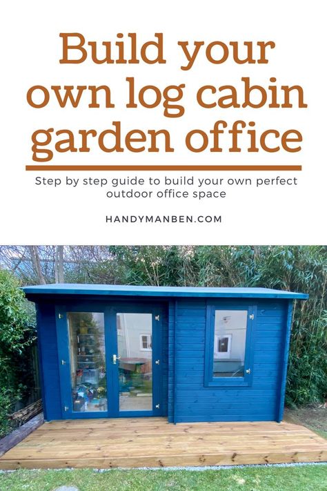 I've created this easy to follow step by step guide to build your own garden office on a budget. Save thousands by taking on this project yourself and create your perfect outdoor space. Diy Garden Room How To Build, Garden Office Ideas On A Budget, Building A Shed Cheap Diy, Diy Garden Room, Tiny Garden Ideas On A Budget, Garden House Ideas Buildings, Diy Garden Office, Office Shed Plans, Garden Rooms Outdoor