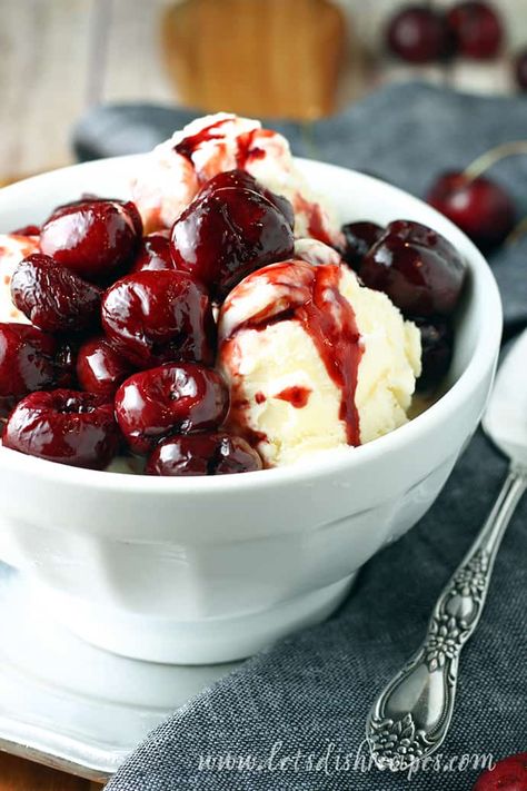 Chocolate Balsamic Vinegar Recipes, Balsamic Desserts, Fresh Cherry Desserts, Pineapple White Balsamic Vinegar Recipes, Black Cherry Balsamic Vinegar Recipes, Cherry Vanilla Ice Cream, Balsamic Cherries, Fresh Cherry Recipes, Chocolate Cherry Ice Cream