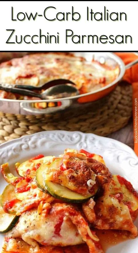 Italian Zucchini Parmesan has all the flavors you love about pizza or lasagna but without all those annoying carbohydrates to weigh you down. #zucchini #Italianrecipe #vegetables #lowcarbsidedish #vegetablecasserole #vegetarianrecipe #zucchinirecipe #summersquash Low Carb Italian, Italian Zucchini, Keto Italian, Zucchini Parmesan, Parmesan Recipe, Rustic Recipes, Italian Comfort Food, Healthy Vegetable Recipes, Parmesan Recipes