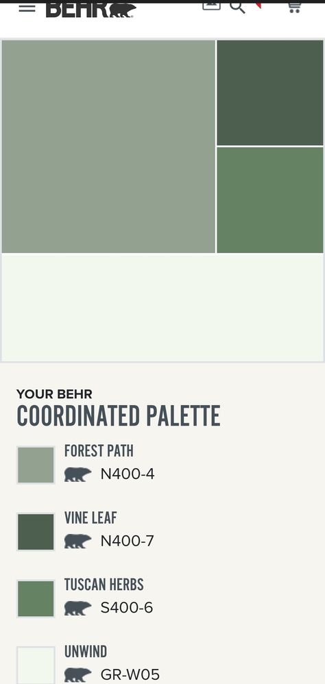 Behr Vine Leaf, Vine Leaves, Forest Path, Wall Colors, Sage Green, Vines, Dream House, Herbs, Paint