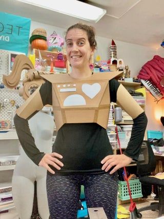 Designing a Cardboard Robot Costume : 22 Steps (with Pictures) - Instructables Steampunk Robot Costume, Robot Costume Ideas, Wild Robot Costume, Robot Costume Adult, Cardboard Robot Costume, Recycled Materials Costume, Robot Costume Diy, Robot Halloween Costume, Adult Costumes Diy