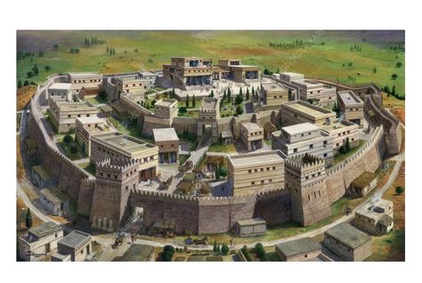 City Of Troy, Epic The Musical, Fantasy Cities, City Ideas, Greek Vases, Fantasy City, Ancient City, Minecraft Builds, Ancient Cities